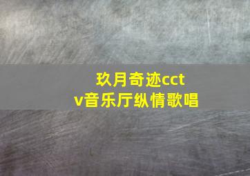 玖月奇迹cctv音乐厅纵情歌唱