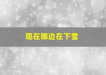 现在哪边在下雪