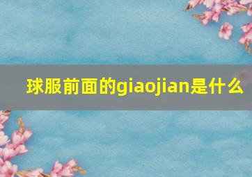 球服前面的giaojian是什么