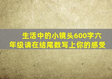 生活中的小镜头600字六年级请在结尾数写上你的感受