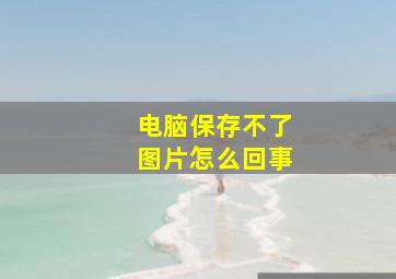 电脑保存不了图片怎么回事