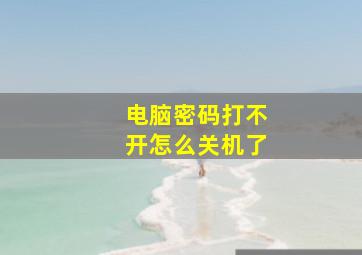 电脑密码打不开怎么关机了