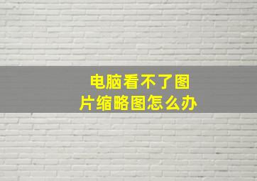 电脑看不了图片缩略图怎么办