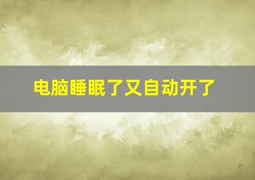 电脑睡眠了又自动开了