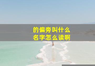 的偏旁叫什么名字怎么读啊