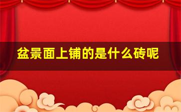 盆景面上铺的是什么砖呢