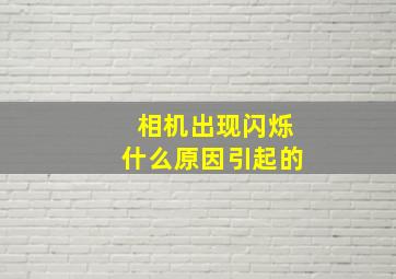 相机出现闪烁什么原因引起的