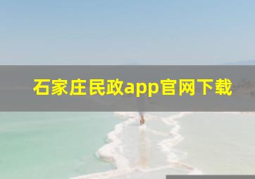 石家庄民政app官网下载