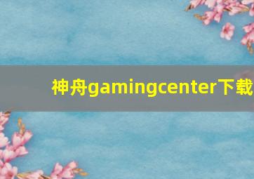 神舟gamingcenter下载