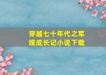 穿越七十年代之军嫂成长记小说下载