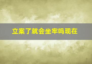 立案了就会坐牢吗现在