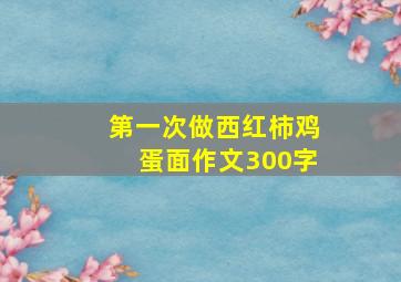 第一次做西红柿鸡蛋面作文300字