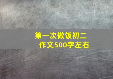 第一次做饭初二作文500字左右