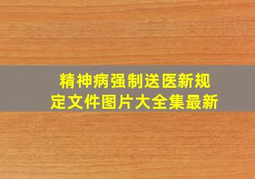 精神病强制送医新规定文件图片大全集最新