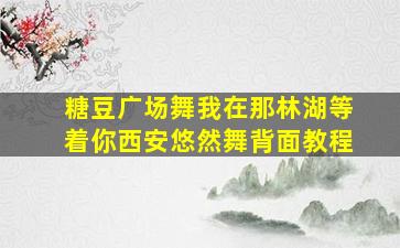 糖豆广场舞我在那林湖等着你西安悠然舞背面教程