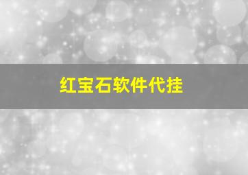 红宝石软件代挂