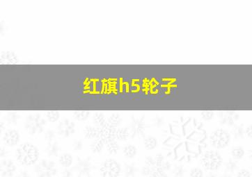 红旗h5轮子