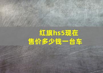 红旗hs5现在售价多少钱一台车