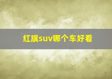 红旗suv哪个车好看