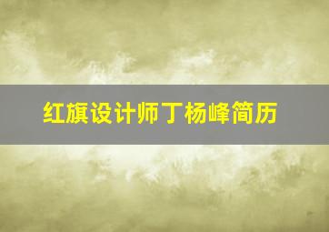 红旗设计师丁杨峰简历