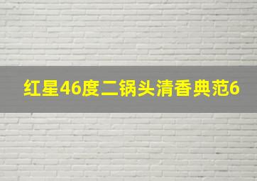 红星46度二锅头清香典范6