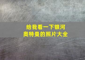 给我看一下银河奥特曼的照片大全