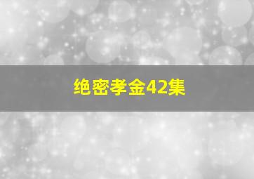 绝密孝金42集