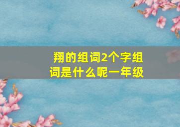 翔的组词2个字组词是什么呢一年级