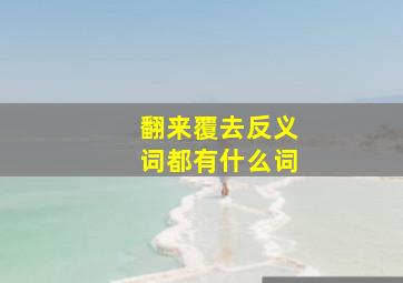 翻来覆去反义词都有什么词