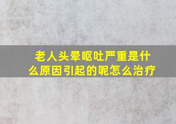 老人头晕呕吐严重是什么原因引起的呢怎么治疗