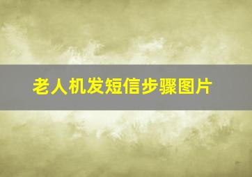 老人机发短信步骤图片