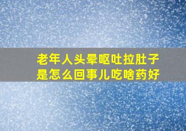 老年人头晕呕吐拉肚子是怎么回事儿吃啥药好