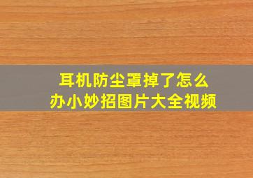 耳机防尘罩掉了怎么办小妙招图片大全视频