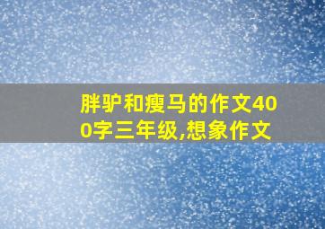 胖驴和瘦马的作文400字三年级,想象作文