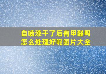 自喷漆干了后有甲醛吗怎么处理好呢图片大全