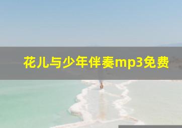 花儿与少年伴奏mp3免费