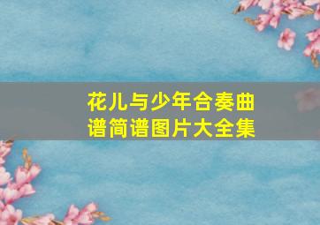 花儿与少年合奏曲谱简谱图片大全集