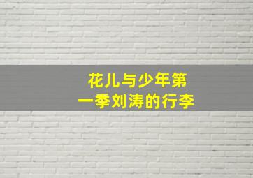 花儿与少年第一季刘涛的行李