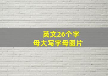 英文26个字母大写字母图片