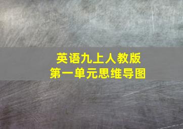 英语九上人教版第一单元思维导图