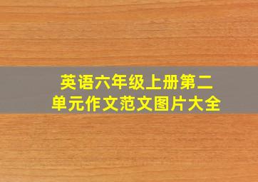 英语六年级上册第二单元作文范文图片大全