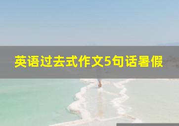 英语过去式作文5句话暑假