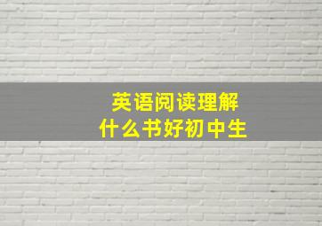 英语阅读理解什么书好初中生