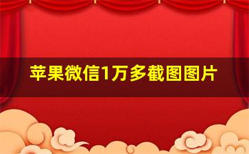 苹果微信1万多截图图片