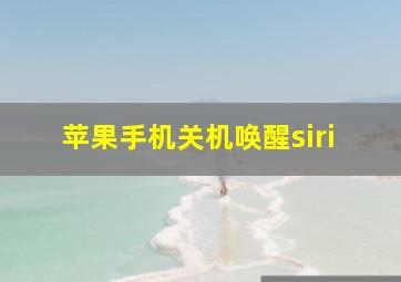 苹果手机关机唤醒siri