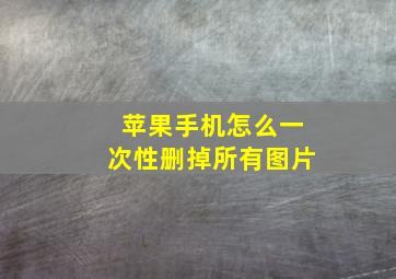 苹果手机怎么一次性删掉所有图片