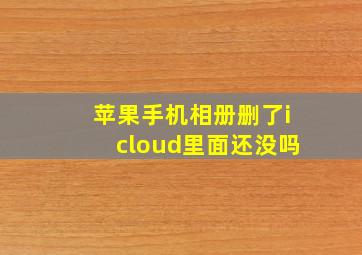 苹果手机相册删了icloud里面还没吗