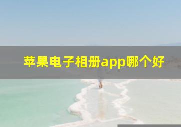 苹果电子相册app哪个好