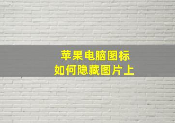 苹果电脑图标如何隐藏图片上