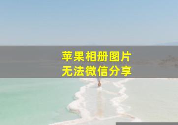 苹果相册图片无法微信分享